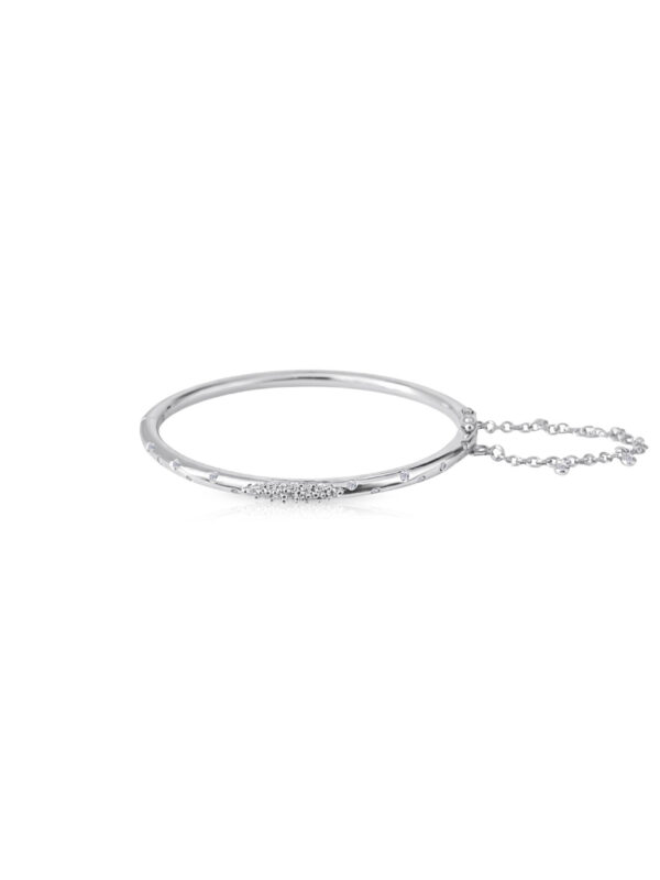 Silver Bracelet with Chain - Image 1