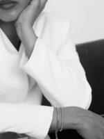 ⁦Silver Bracelet with Chain⁩ - الصورة ⁦2⁩