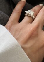 Stone Ring with Silver Granules - Image 4