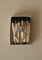 Stone Ring with Silver Granules
